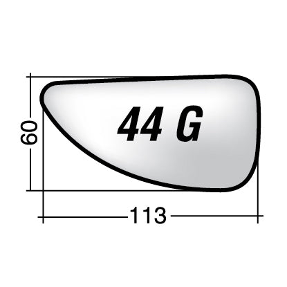 Vetro SPECCHIO RETROVISORE Destro DX FIAT MULTIPLA 1999-2010