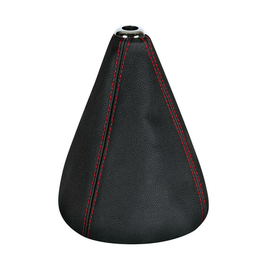 05040 - Premium, cuffia leva cambio in pelle - Nero/Rosso