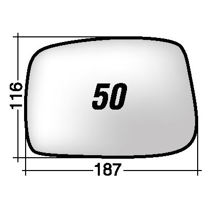 Vetro SPECCHIO RETROVISORE Sinistro SX FIAT ULYSSE 2002-2008