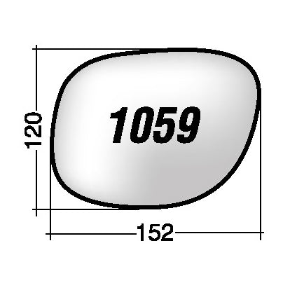 Vetro SPECCHIO RETROVISORE Destro DX TOYOTA RAV4 1994-2000