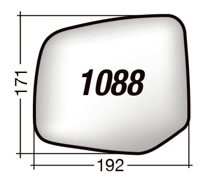 Vetro SPECCHIO RETROVISORE 1088 S Sinistro SX TOYOTA LAND CRUISER 2022-