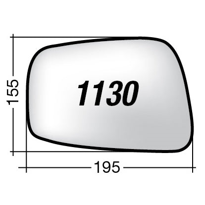 Vetro SPECCHIO RETROVISORE Sinistro SX NISSAN NAVARA 2006-2013