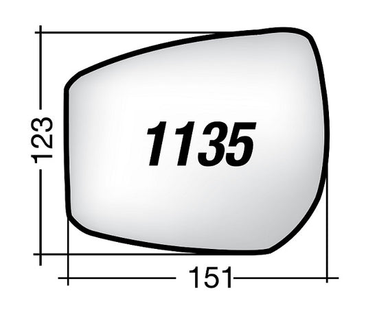 Vetro SPECCHIO RETROVISORE Sinistro SX NISSAN NOTE (E12) 2013-2020