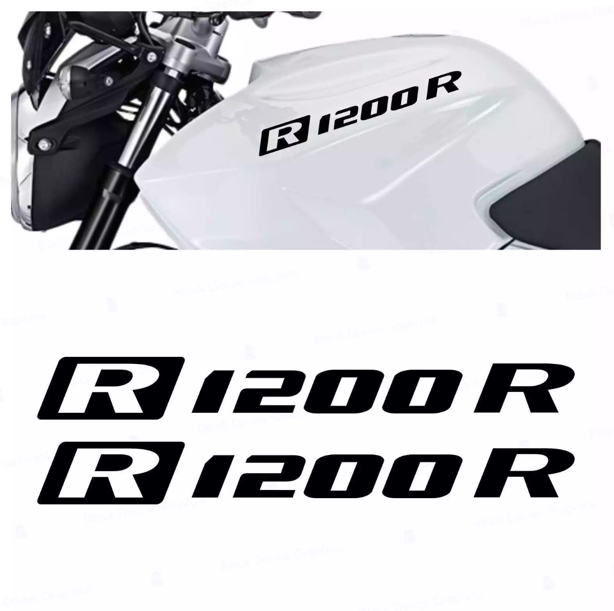 2PZ Adesivi Compatibili con Serbatoio R1200 R R 1200 R1200R - 3M