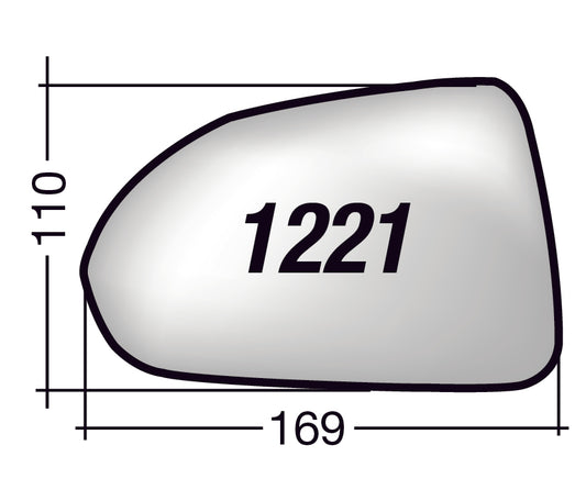 Vetro SPECCHIO RETROVISORE Sinistro SX HONDA JAZZ 2004-2005