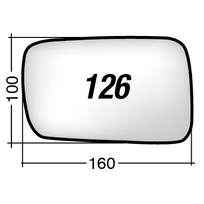 Vetro SPECCHIO RETROVISORE Destro DX BMW SERIE 3 COUPE' (E46) 1999-2005