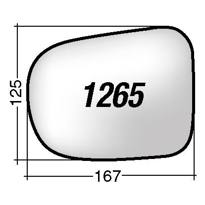 Vetro SPECCHIO RETROVISORE Sinistro SX HYUNDAI I 10 2007-2010
