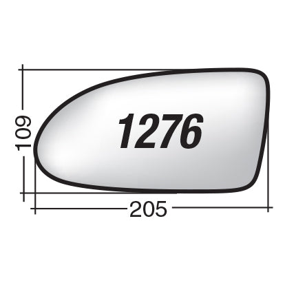 Vetro SPECCHIO RETROVISORE Sinistro SX HYUNDAI ACCENT 2005-2009
