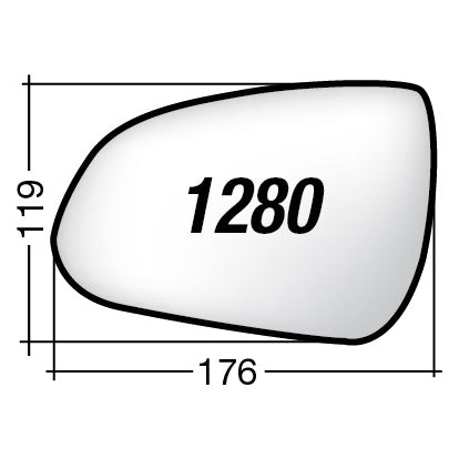 Vetro SPECCHIO RETROVISORE Sinistro SX HYUNDAI I 30 2020-