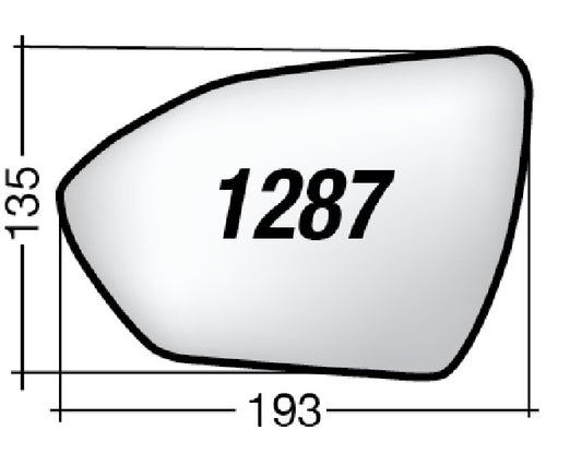 Vetro SPECCHIO RETROVISORE Destro DX HYUNDAI IX35 2020-