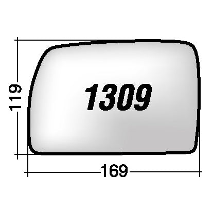 Vetro SPECCHIO RETROVISORE Sinistro SX LAND ROVER RANGE ROVER 2003-