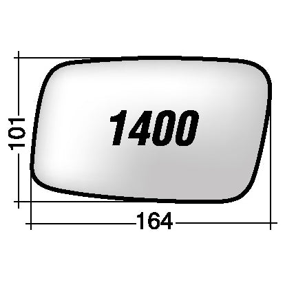 Vetro SPECCHIO RETROVISORE Sinistro SX VOLVO V70 1995-2000