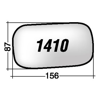 Vetro SPECCHIO RETROVISORE Destro DX VOLVO S40 2004-2007