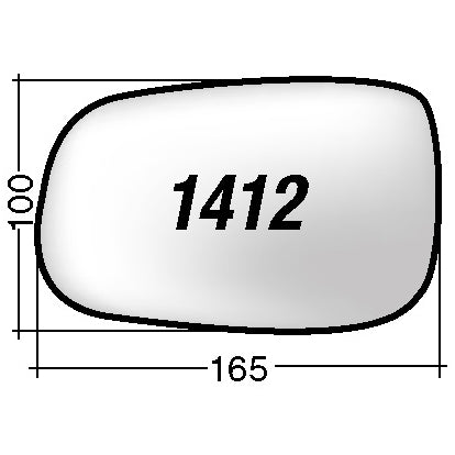 Vetro SPECCHIO RETROVISORE Sinistro SX VOLVO S60 2007-2010