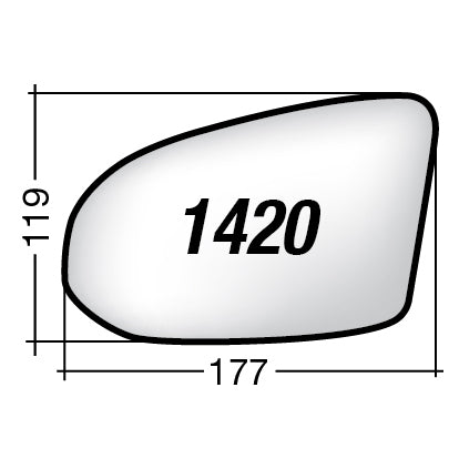 Vetro SPECCHIO RETROVISORE Sinistro SX VOLVO V60 CROSS COUNTRY 2020-