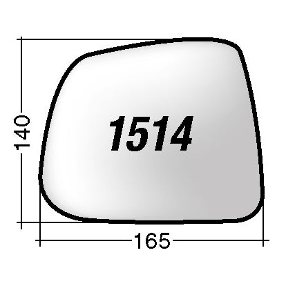 Vetro SPECCHIO RETROVISORE Sinistro SX CHEVROLET ORLANDO -
