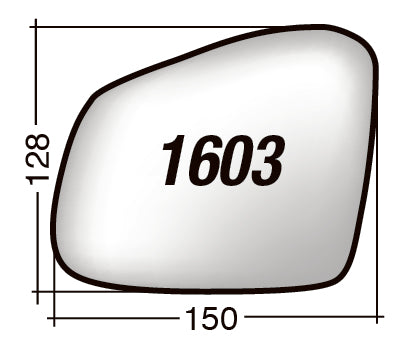 Vetro SPECCHIO RETROVISORE Destro DX SMART FORFOUR 2014-