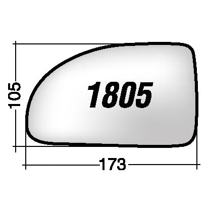 Vetro SPECCHIO RETROVISORE Sinistro SX KIA RIO 2000-2002