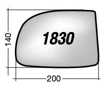 Vetro SPECCHIO RETROVISORE Destro DX KIA CARENS 2006-2013