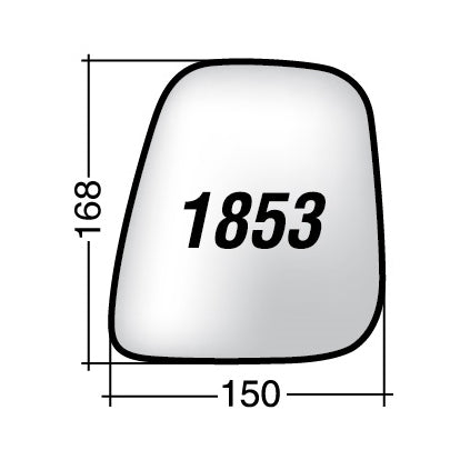 Vetro SPECCHIO RETROVISORE Destro DX MITSUBISHI PAJERO PININ 1999-2007