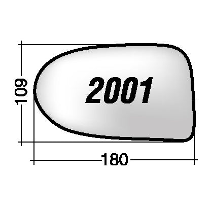 Vetro SPECCHIO RETROVISORE Destro DX DAIHATSU CUORE 2003-