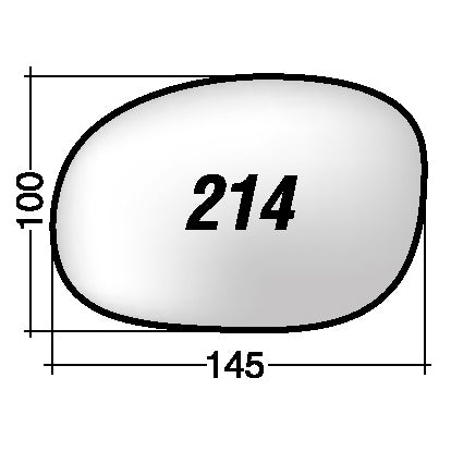 Vetro SPECCHIO RETROVISORE Destro DX CITROEN C2 2003-2009