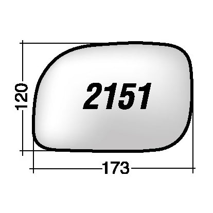 Vetro SPECCHIO RETROVISORE Sinistro SX DODGE CARAVAN 1996-2007