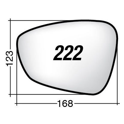 Vetro SPECCHIO RETROVISORE Sinistro SX CITROEN DS5 2011-2014