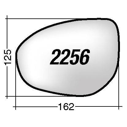 Vetro SPECCHIO RETROVISORE Sinistro SX MAZDA 2 (DE) 2007-2014