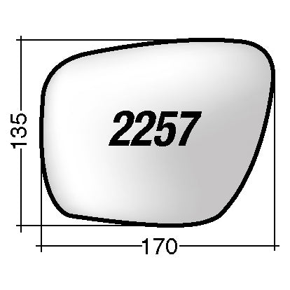 Vetro SPECCHIO RETROVISORE Destro DX MAZDA 5 2005-2013