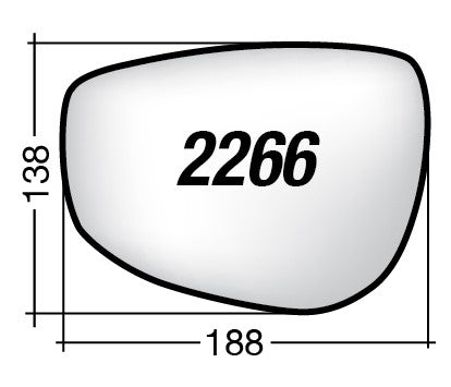 Vetro SPECCHIO RETROVISORE 2266 D Destro DX MAZDA CX-60