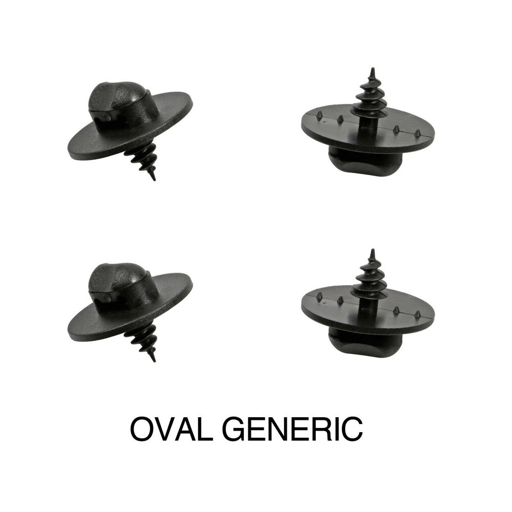 22999 - Set 4 clip fissaggio tappeti - Ovale - Universale