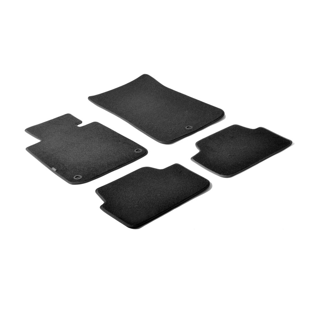 23014 - Set tappeti su misura in moquette - compatibile per  Bmw Serie 1 (E81) (03/07>06/12) -  Bmw Serie 1 (E87) (09/04>08/11) -  Bmw Serie 1 Cabrio (E88) (03/08>09/11) -  Bmw Serie 1 Coupè (E82) (09/07>12/13)