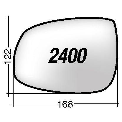 Vetro SPECCHIO RETROVISORE Destro DX JAGUAR XE (X760) 2015-