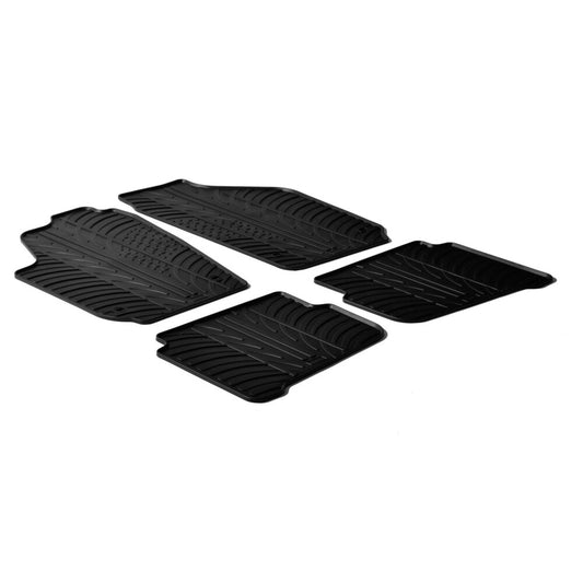 24311 - Set tappeti su misura in gomma - compatibile per  Seat Cordoba (01/03>08/09) -  Seat Ibiza 3p (01/02>08/09) -  Seat Ibiza 5p (01/02>05/08) -  Volkswagen Polo 3p (11/01>08/09) -  Volkswagen Polo 5p (11/01>08/09)