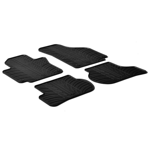 24316 - Set tappeti su misura in gomma - compatibile per  Seat Altea (04/04>12/14) -  Seat Toledo (01/05>09/09) -  Volkswagen Golf Plus (05/05>07/14)