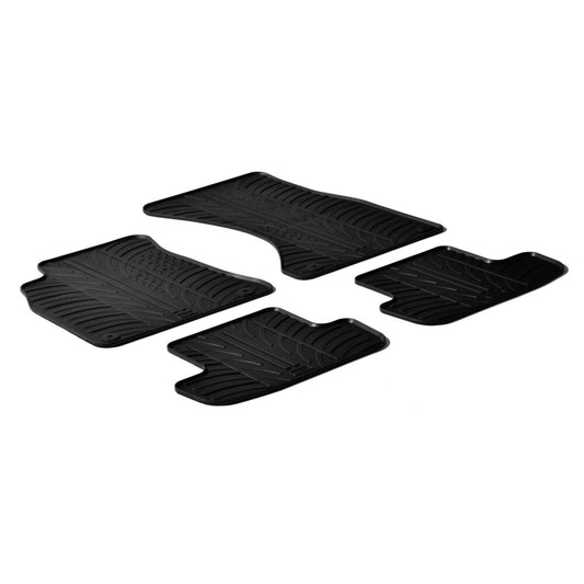 24370 - Set tappeti su misura in gomma - compatibile per  Audi A4 4p (11/07>10/15) -  Audi A4 Allroad (04/09>05/16) -  Audi A4 Avant (05/08>10/15) -  Audi A5 Sportback (09/09>07/15)