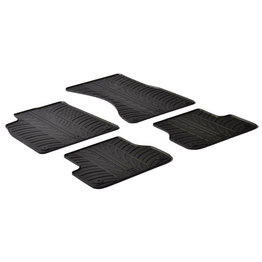 24375 - Set tappeti su misura in gomma - compatibile per  Audi A6 4p (04/11>06/18) -  Audi A6 Allroad (03/12>08/19) -  Audi A6 Avant (09/11>07/18) -  Audi A7 Sportback (10/10>03/18)