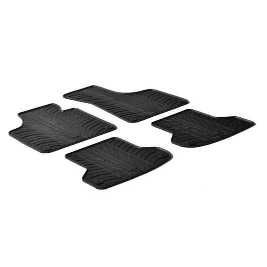 24376 - Set tappeti su misura in gomma - compatibile per  Audi A3 3p (05/03>08/12) -  Audi A3 Cabriolet (04/08>02/14) -  Audi A3 Sportback (09/04>10/12)