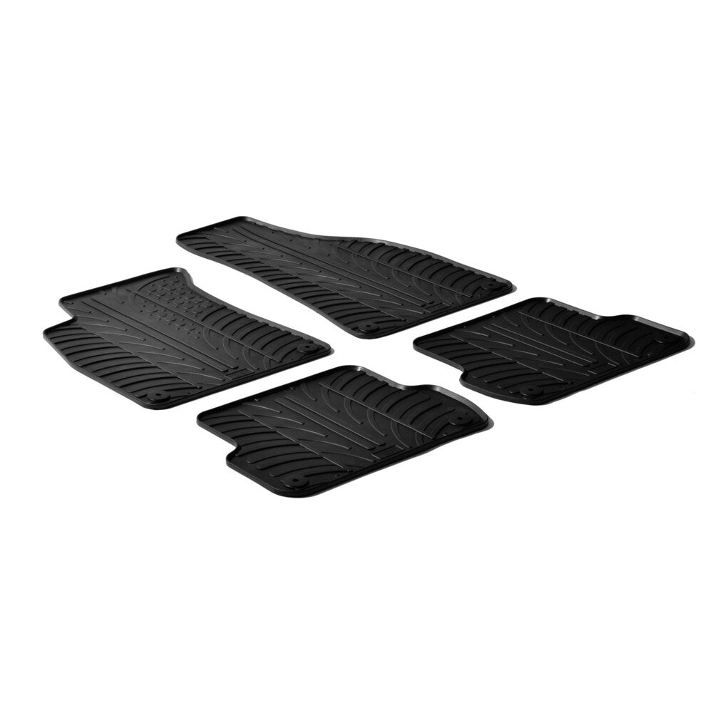 24378 - Set tappeti su misura in gomma - compatibile per  Audi A4 4p (01/01>10/07) -  Audi A4 Avant (09/01>04/08) -  Audi A4 Cabrio (05/02>03/08) -  Seat Exeo 4p (05/09>12/12) -  Seat Exeo ST (09/09>12/12)