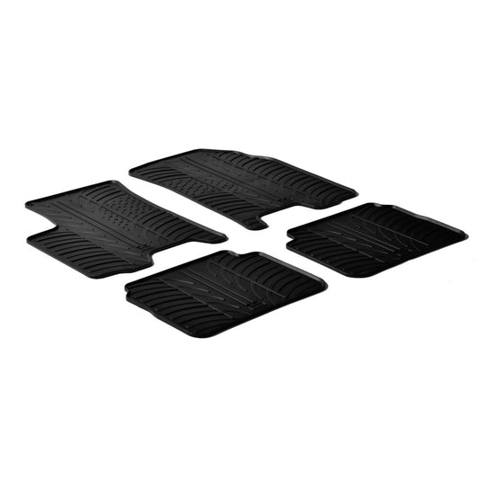 24381 - Set tappeti su misura in gomma - compatibile per  Chevrolet Aveo 3p (02/05>05/08) -  Chevrolet Aveo 5p (09/02>05/08) -  Daewoo Kalos 3p (02/05>05/08) -  Daewoo Kalos 5p (09/02>05/08)