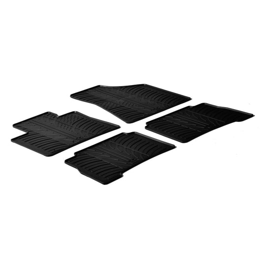 24396 - Set tappeti su misura in gomma - compatibile per  Kia Sorento (11/09>09/12)