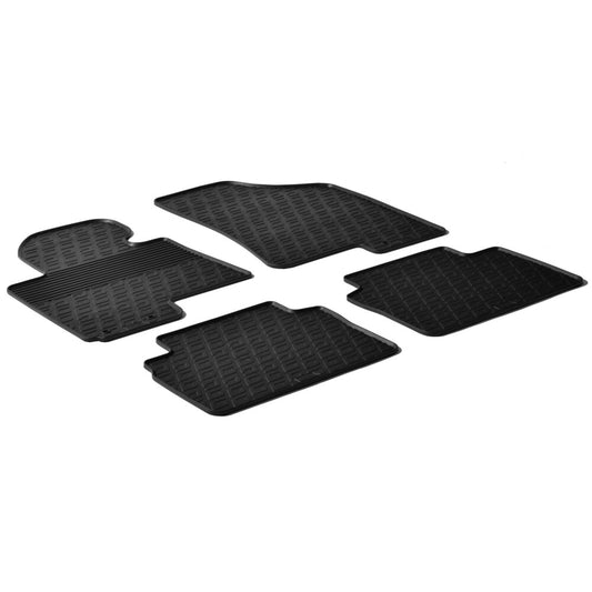 24398 - Set tappeti su misura in gomma - compatibile per  Hyundai ix35 (03/10>12/15) -  Kia Sportage (09/10>02/16)