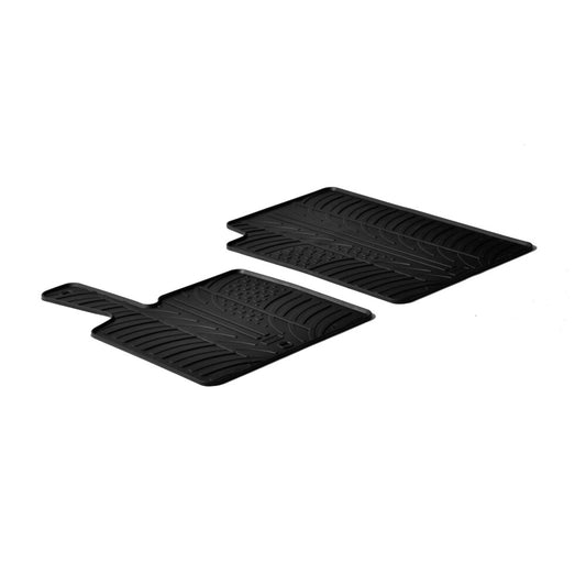 24400 - Set tappeti su misura in gomma - compatibile per  Smart Fortwo (03/00>10/14) -  Smart Fortwo Cabrio (01/07>11/15)
