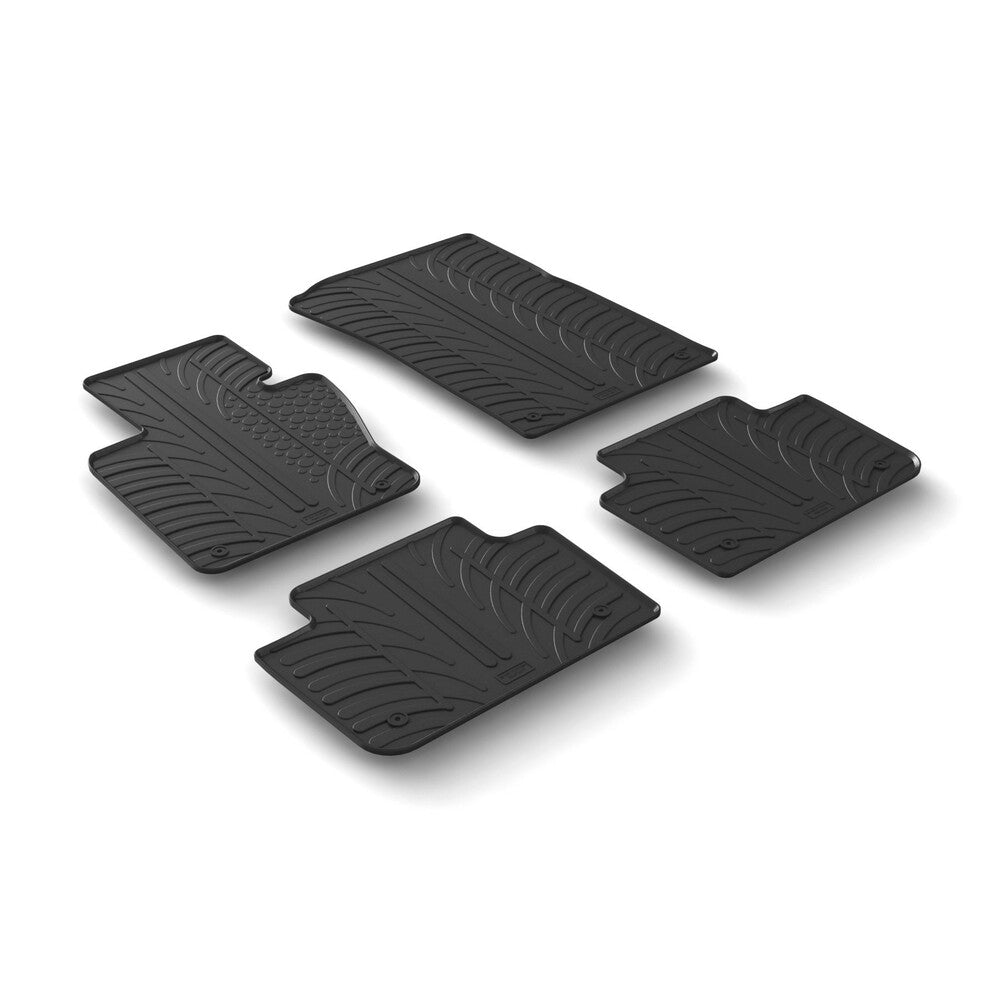 24428 - Set tappeti su misura in gomma - compatibile per  Bmw X3 (E83) (01/04>10/10)
