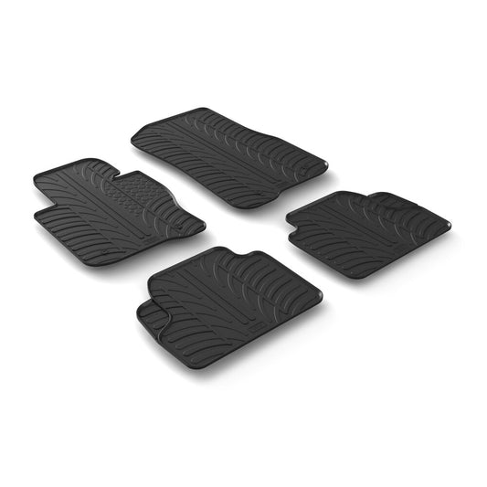 24435 - Set tappeti su misura in gomma - compatibile per  Bmw Serie 4 Coupé (F32) (10/13>10/20) automatico