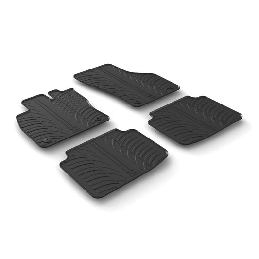 24448 - Set tappeti su misura in gomma - compatibile per  Skoda Superb 4p (07/15>12/23) -  Skoda Superb Wagon (10/15>12/23)