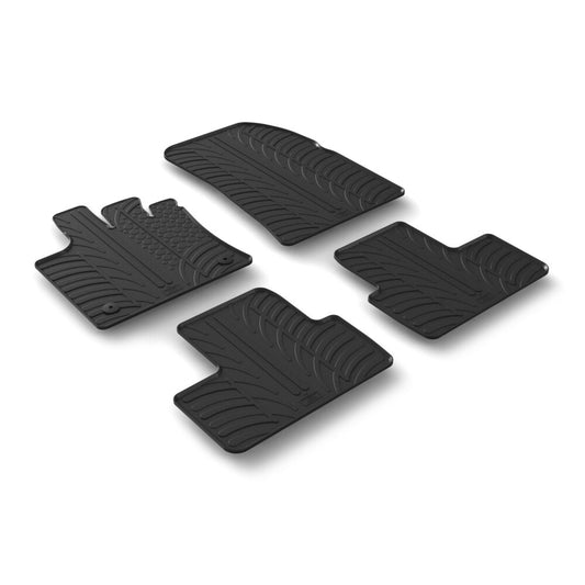 24456 - Set tappeti su misura in gomma - compatibile per  Renault Captur (12/19>)