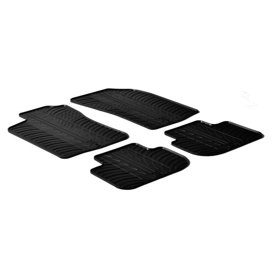24460 - Set tappeti su misura in gomma - compatibile per  Alfa Romeo 147 3p (10/00>08/08) -  Alfa Romeo 147 5p (04/01>08/08) -  Alfa Romeo GT (12/03>03/11)