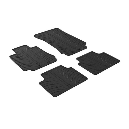 24464 - Set tappeti su misura in gomma - compatibile per  Alfa Romeo Giulia (06/16>)